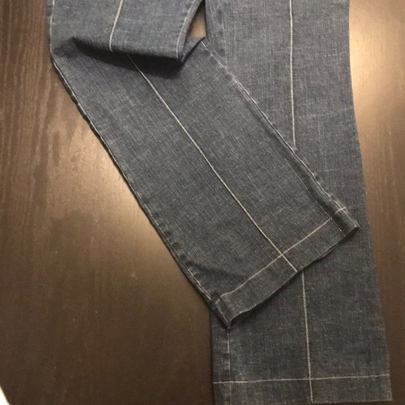 Vintage rare boho jeans with silk belt on waist - Picture 3 of 6